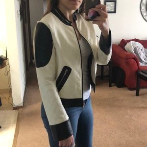 Wet seal black & white fashion jacket